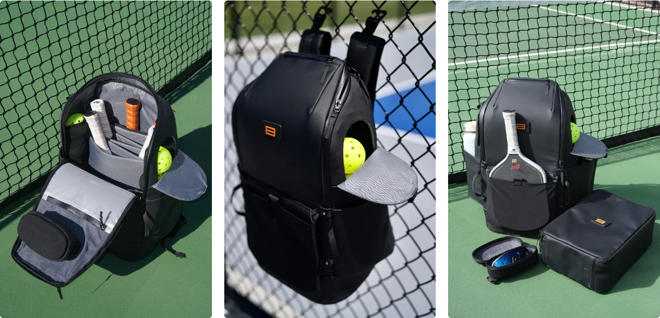 Forwrd pickleball bag with room for multiple paddles, balls, and more.