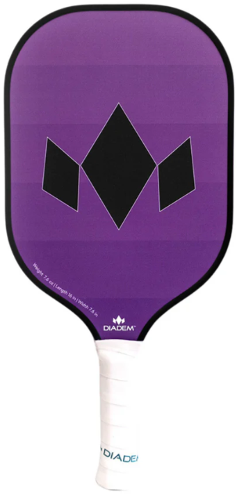 Diadem purple pickleball paddle.