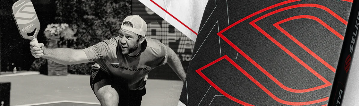 Pro pickleballer Jack Sock playing pickleball.